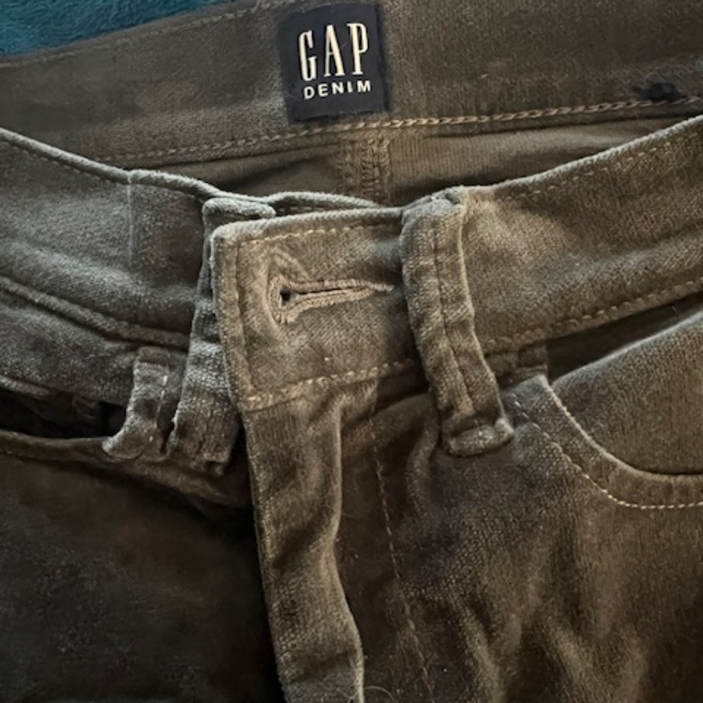 Gap Denim velvet velour skinny jeans stretch Womens 26